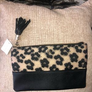 Cheetah print wristlet